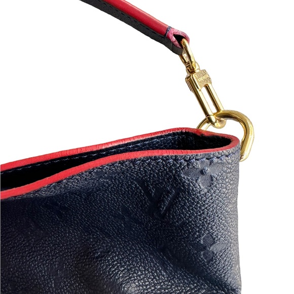 Authentic🥰Louis Vuitton Hobo Shoulder Bag Melie Monogram Empreinte Marine Rouge - Picture 9 of 12